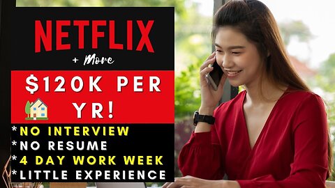 Netflix is Hiring Remote! No Interview No Resume Remote Work From Home Jobs 2025