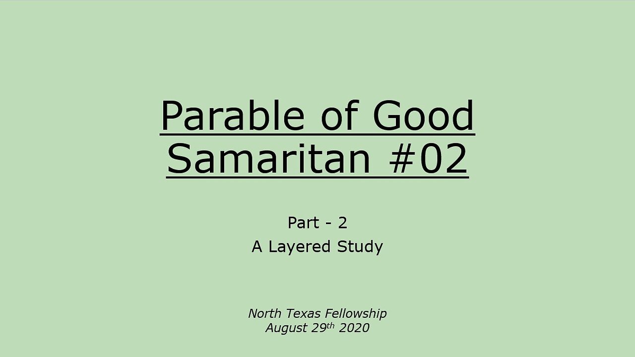 Parable of Good Samaritan #02