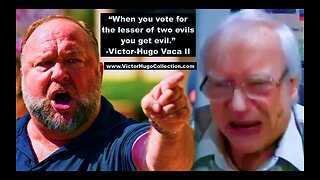 REMINDER Controlled Opposition Alex Jones Jim Fetzer Told Audience Vote For Lesser Of 2 Evils Trump