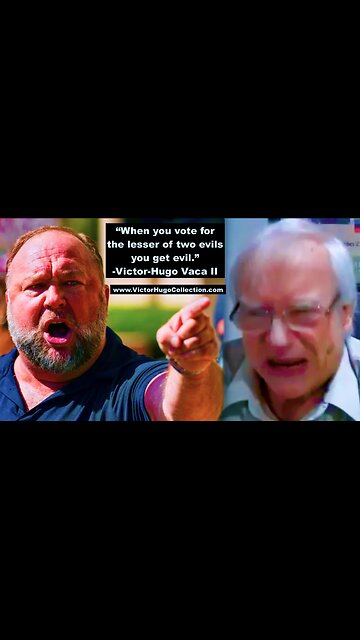 REMINDER Controlled Opposition Alex Jones Jim Fetzer Told Audience Vote For Lesser Of 2 Evils Trump