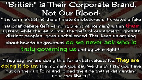 The moment you say 'we the British,'