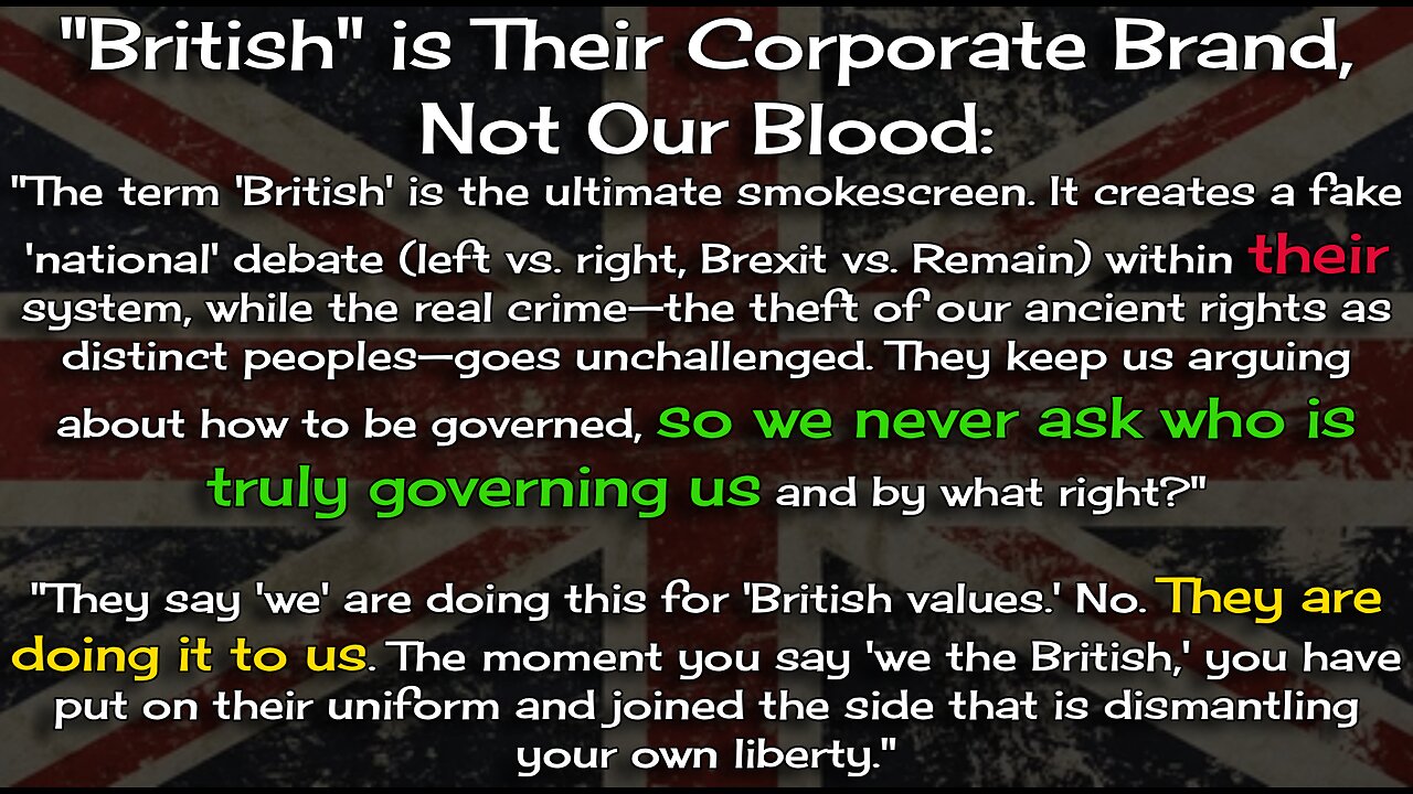 The moment you say 'we the British,'