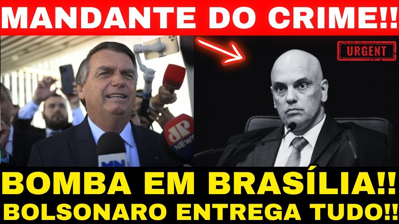 BOLSONARO SOLTA BOMBA!! MANDANTE DO CRIME REVELADO!! EMBAIXADA DOS EUA EM ALERTA MÁXIMA !