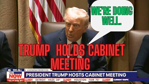 TRUMP HOLDS CABINET MEETING