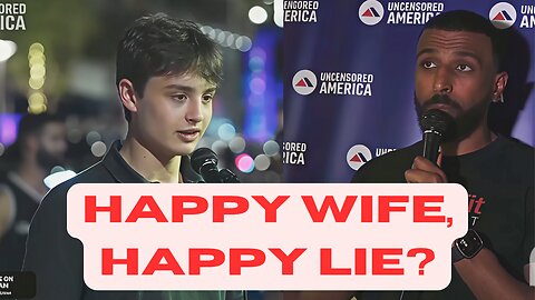 Street Debate: Myron Schools a Young Man Chanting “Happy Wife, Happy Life!