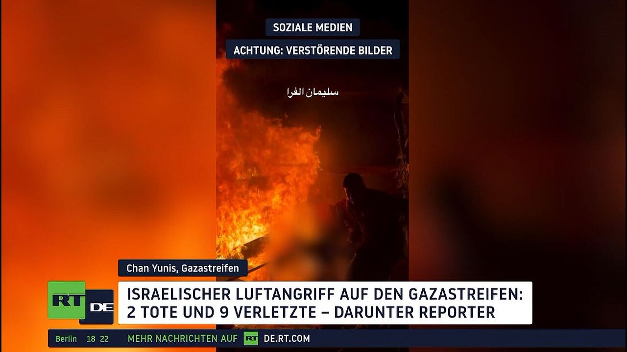 Israelischer Luftangriff: Zwei Menschen gestorben, ein Reporter darunter