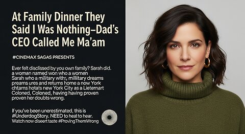 At Family Dinner They Said I Was Nothing—Then Dad's CEO Called Me Ma'am