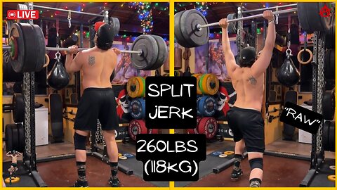260lbs (118kg) Raw Split Jerk
