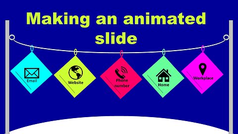 How to make a slide introducing your addresses in PowerPoint?