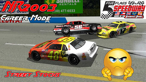 NR2003 Street Stock career mode race 4 Five Flags Speedway