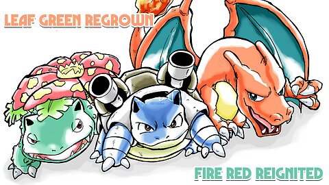 Pokemon Fire Red Reignited/Leaf Green Regrown - GBA ROM Hack has game mode in-game, dex 181, more