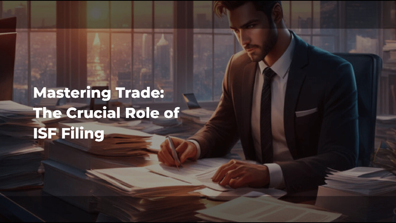 Title: Mastering ISF Filing: The Key to Seamless Trade Compliance