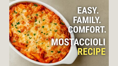 How to Make the Best Baked Mostaccioli Ever! 🍝🧀