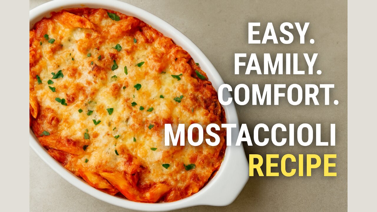 How to Make the Best Baked Mostaccioli Ever! 🍝🧀