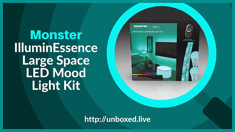Monster IlluminEssence Large Space LED Mood Light Kit - PLUGHITZ Live Unboxed