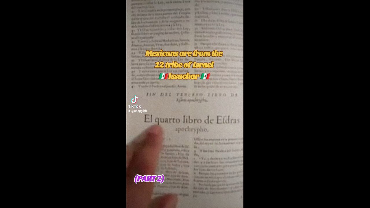 The mexicans are from the 12 tribe of israel part 2