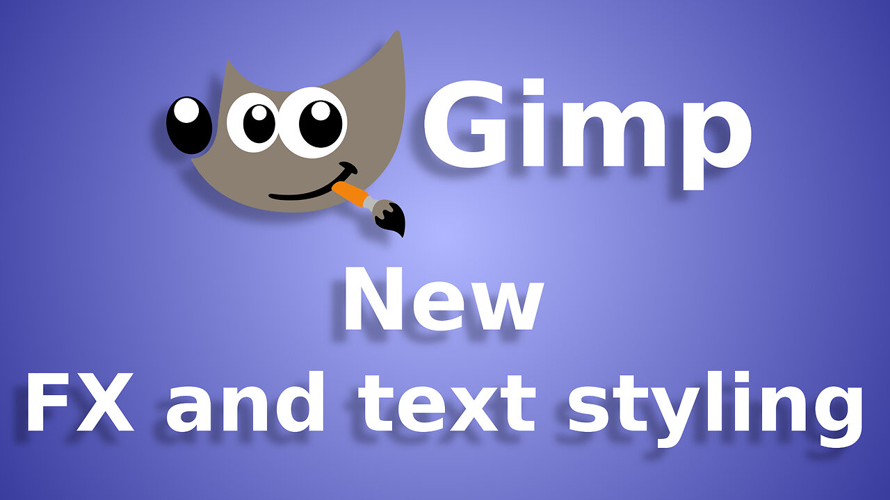 Gimp 3 new FX and text styling