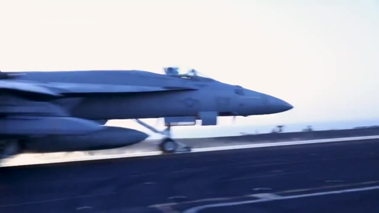 Fighter jets take off from aircraft carrier as Trump orders strikes on Yemen's capital