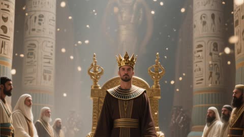 Joseph interprets Pharaoh’s dreams and is exalted