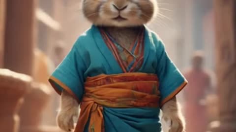 dinka chika dance by cute bunny #shorts #viral video #cute animal