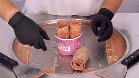 Coca Cola & Fanta & Sprite - Ice Cream Rolls Trio 🔴🟠🟢 Oddly Satisfying ASMR