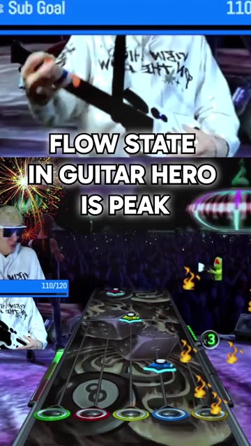 Flow state in Guitar Hero is PEAK