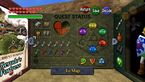 Zelda Ocarina of Time - Gerudo horse archery