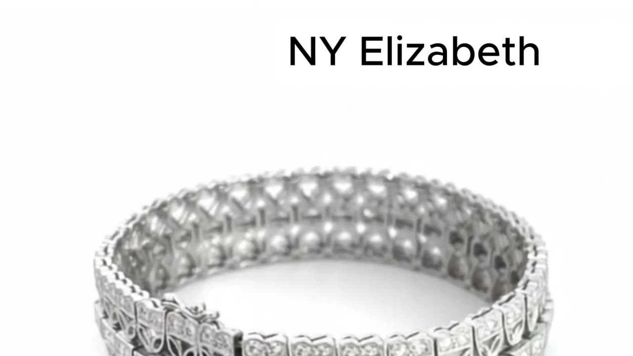 Diamond Floral Open-Work Bracelet
