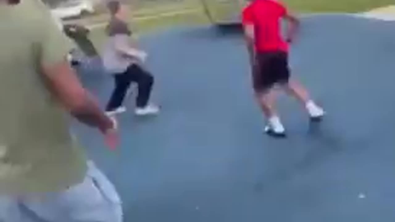 Niggers bully sucker punch White kid causing him to bleed