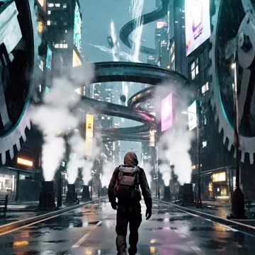 Cinematic wide-angle landscape