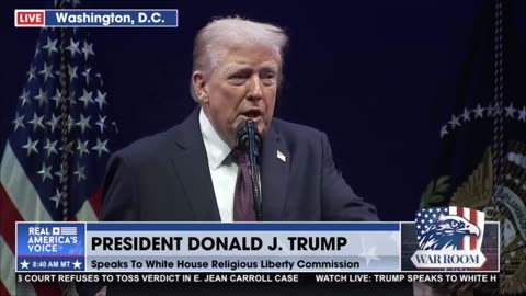 PRESIDENT TRUMP: Senator Tim Kaine says our rights from God are “extremely troubling.”
