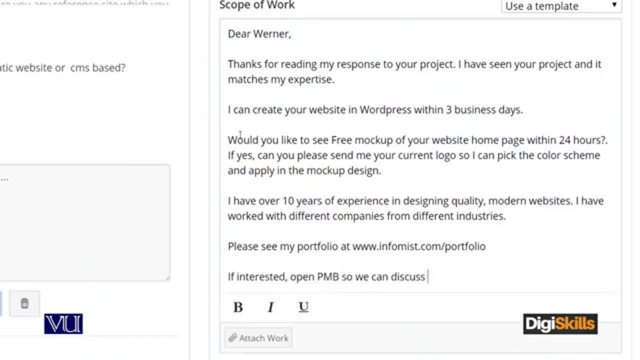 Topic 187_ A Complete Real Time Case Study Bid for Web Developer _ Sociolance _ Freelancing
