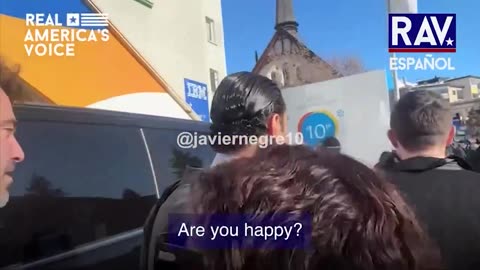 Alex Soros is confronted at the World Economic Forum.