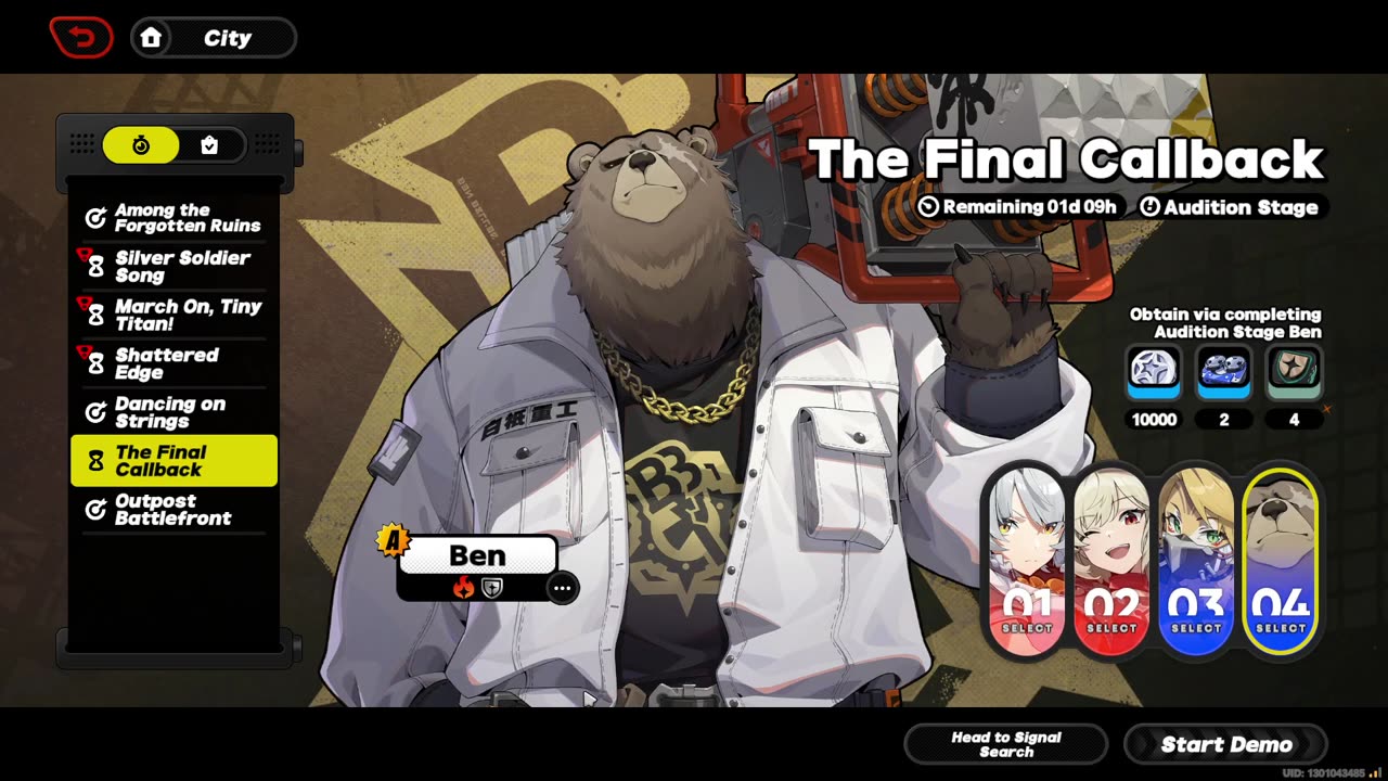 Test out Soldier 0 Anby, Burnice, Pulchra, and Ben - Final Callback Event - Zenless Zone Zero v1.6