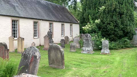 The cemetery around Edinkillie Church