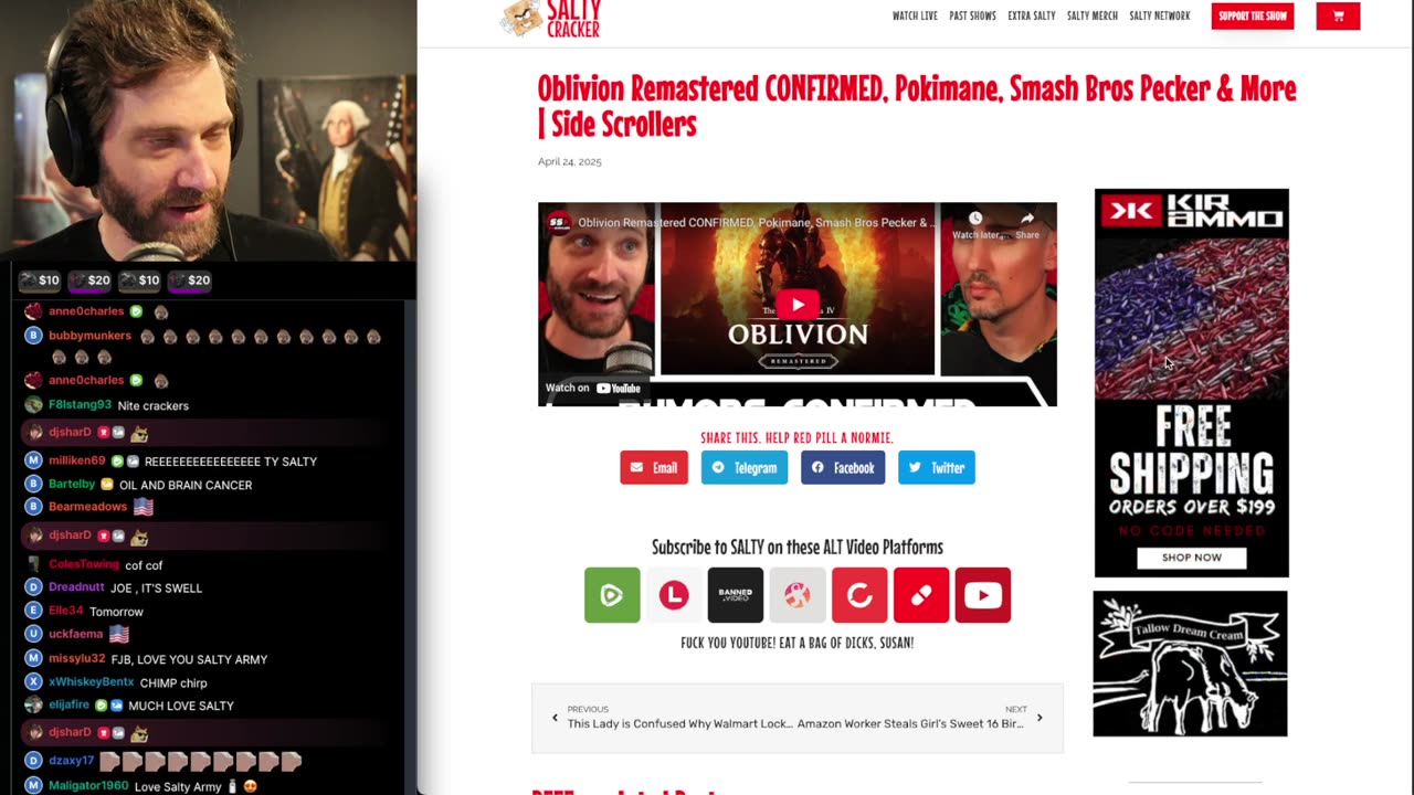 TheSaltyCracker 5/18/25: Biden Has Multiple Cancers ReeEEEStream.......