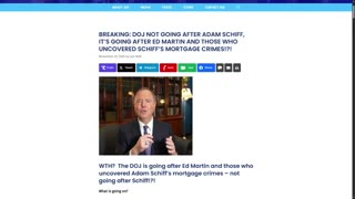 BREAKING: DOJ Not Going After Adam Schiff, It's Going After Ed Martin And Those Who Uncovered Schiff's Mortgage Crimes!?!
