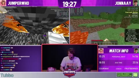 Minecraft Speedrunning MIDOFFS FINALS Highlights – Aug 10th