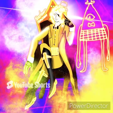 Human bill cipher speedpaint on the throne