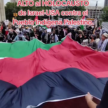 "¡Somos miles, somos millones, todas y todos somos palestinos!"
