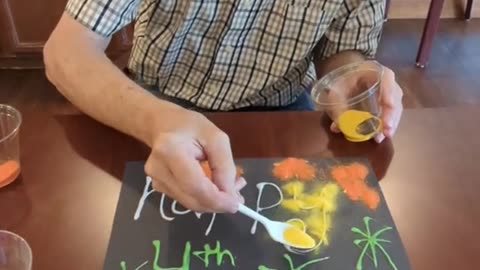 colored sand firework craft nursing home creative caregiver
