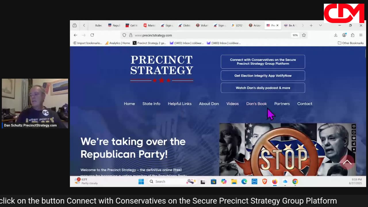Precinct Strategy GOP.com on down. Hello? Dan Schultz August 28 2025
