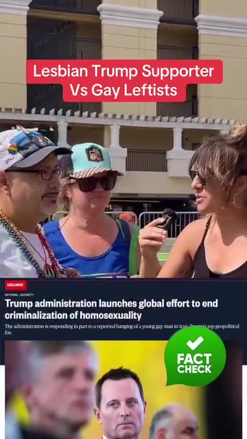 Lesbian Trump Supporter Vs Gay Leftists