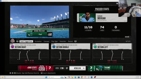 College Football stream.
