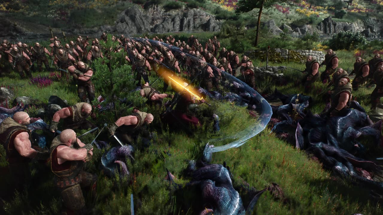 Geralt vs an army of Witchers