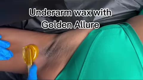 Real-Time Underarm Waxing with Sexy Smooth Golden Allure Hard Wax | @houseofjanae.esthetics