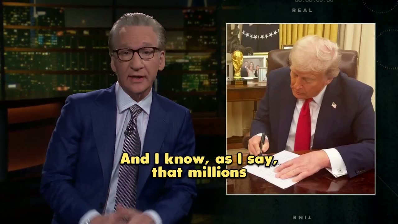 Trump signed a list Bill Maher brought a list of insults he has said about Maher