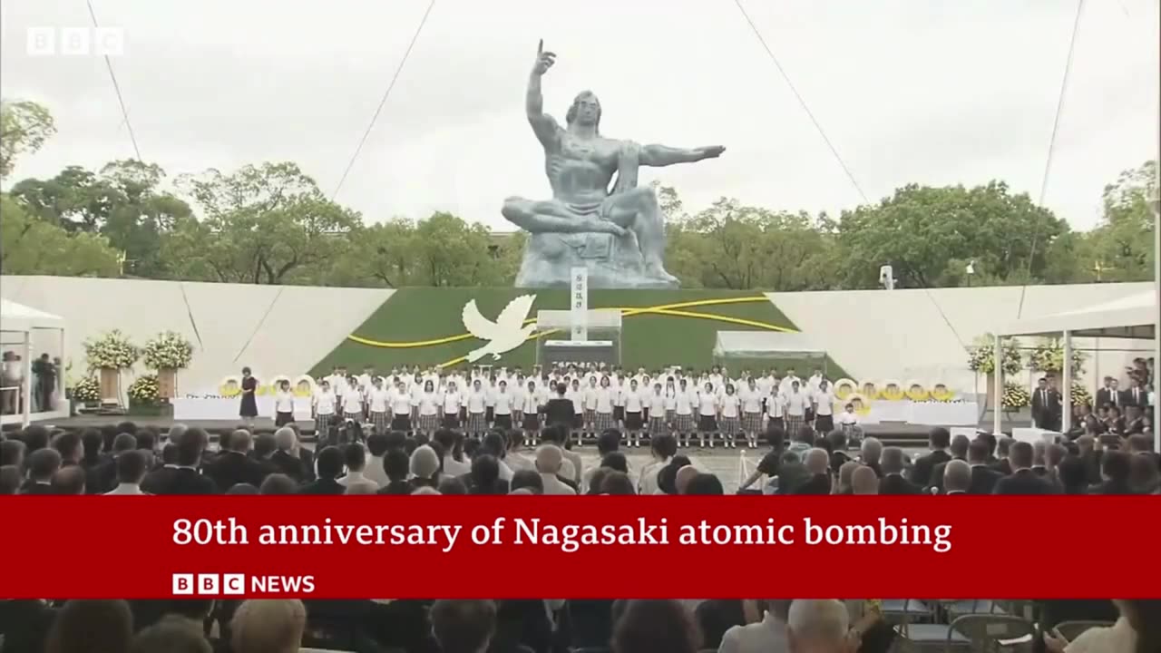 Ceremony held in Nagasaki to mark 80th anniversary of atomic bombing | BBC News
