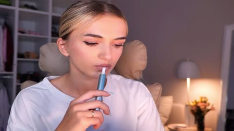 Lips like sugar, tongue like trouble. 😘😉