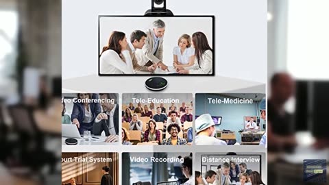 TONGVEO All-in-One Conference Room Video Camera System Bundle HD 1080P 60fps 3X